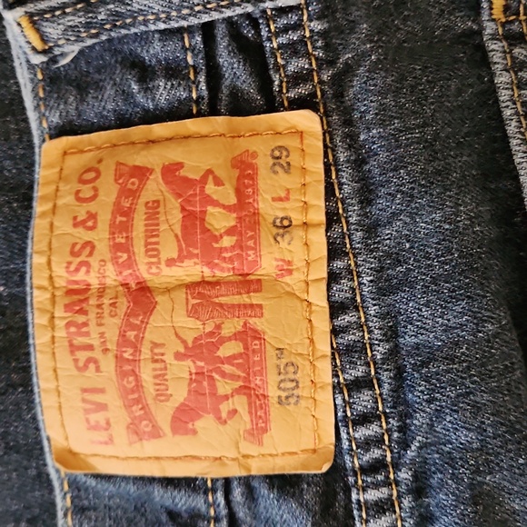 Levis 505 MEN'S 36w x 28L denim jeans. - Picture 2 of 4